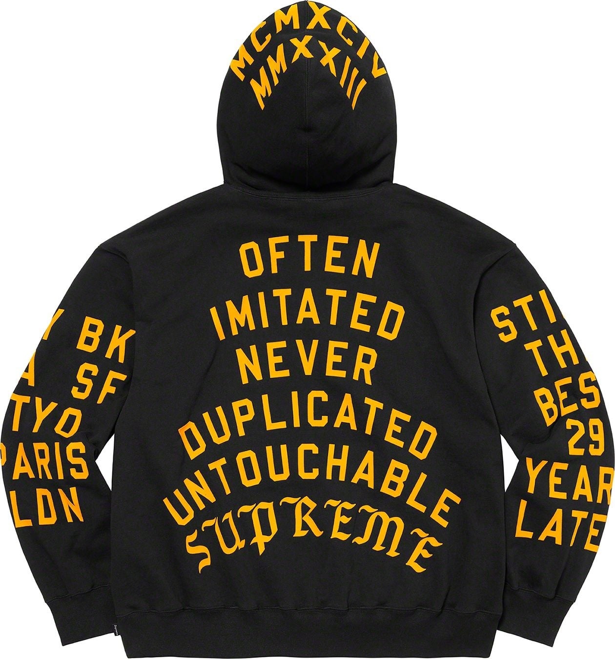 Supreme Team Flocked Hooded Sweatshirt view 14